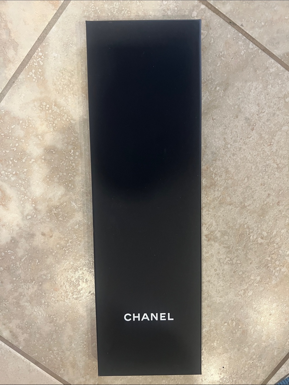 CHANEL Black Rectangular Logo Box